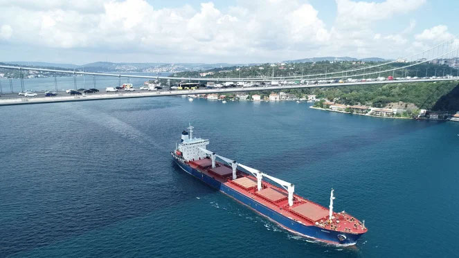 First Ukraine grain ship passes through Bosphorus en route to Lebanon